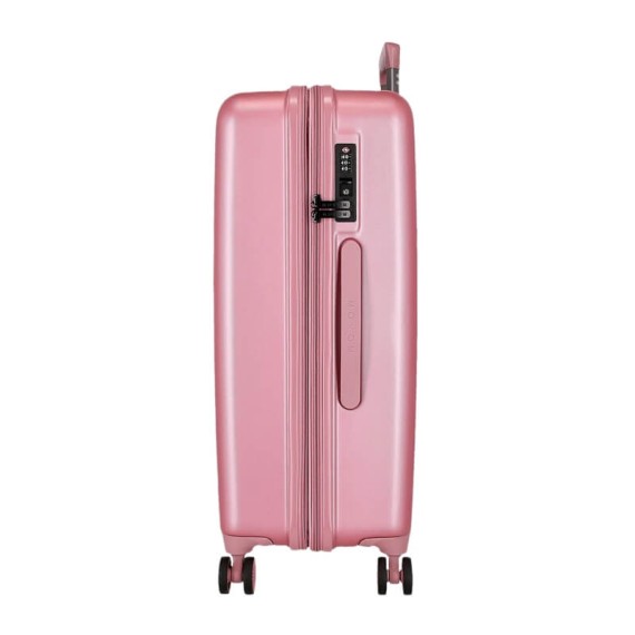 Mala de Viagem Média 68cm 4 Rodas Exp. MINNIE Love Rosa | Ref. 186.3519244