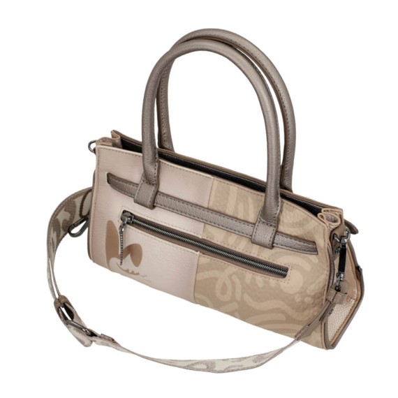 ANEKKE Bolsa de Alças Curtas c/ Tiracolo Olympia Bege | Ref. 280.42741-430