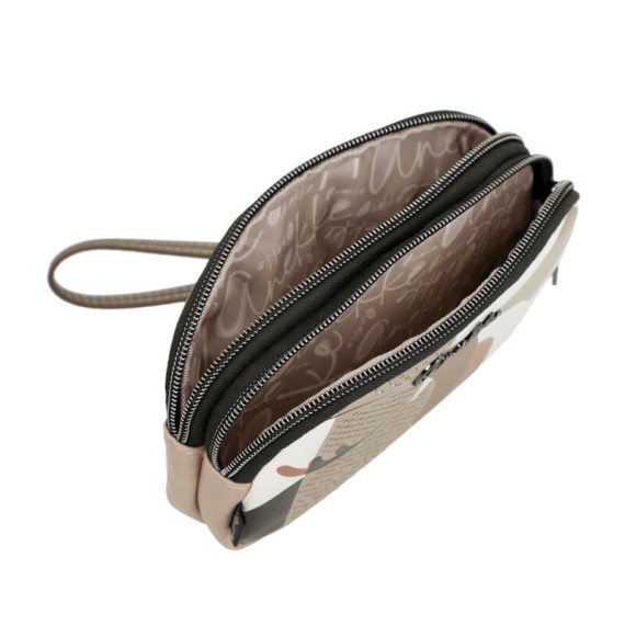 ANEKKE Bolsa de Mão / Necessaire Eikon Bege | Ref. 280.42757-378