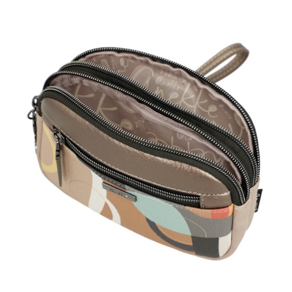 ANEKKE Bolsa de Mão / Necessaire Eikon Bege | Ref. 280.42757-378