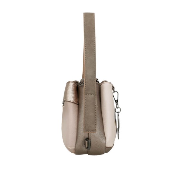 ANEKKE Bolsa de Ombro Tripla Pequena Olympia Bege | Ref. 280.42743-446