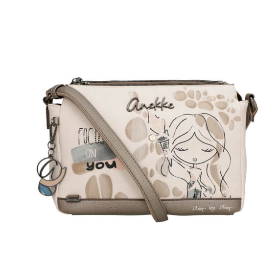 ANEKKE Bolsa de Tiracolo 3C Olympia Bege | Ref. 280.42743-184