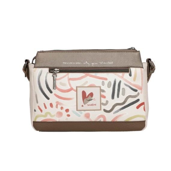 ANEKKE Bolsa de Tiracolo 3C Olympia Bege | Ref. 280.42743-184