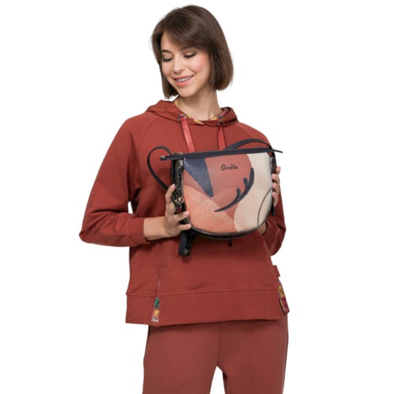 ANEKKE Bolsa de Tiracolo Oval Eikon Taupe | Ref. 280.42753-559