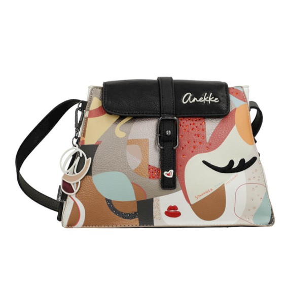 ANEKKE Bolsa de Tiracolo Triangular Eikon Preta | Ref. 280.42753-560