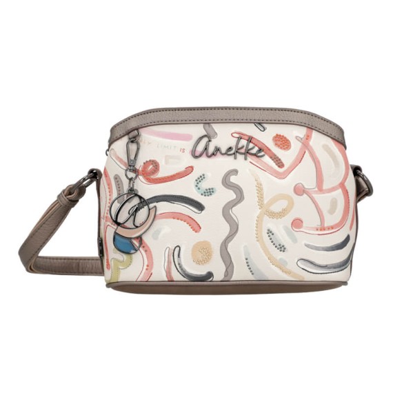 ANEKKE Bolsa de Tiracolo Tripla Pequena Olympia Bege | Ref. 280.42743-258