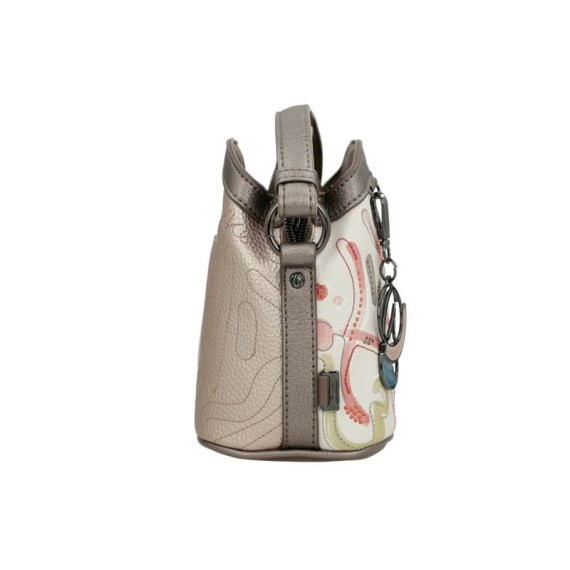 ANEKKE Bolsa de Tiracolo Tripla Pequena Olympia Bege | Ref. 280.42743-258