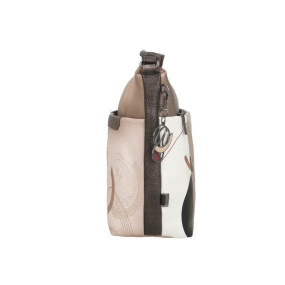 ANEKKE Bolsa Tiracolo Grande c/ Bolso Frontal Eikon Taupe | Ref. 280.42753-248