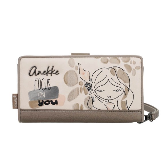 ANEKKE Carteira de Senhora Grande RFID Olympia Bege | Ref. 280.42749-901