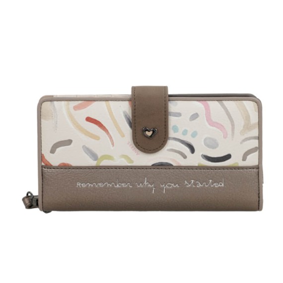 ANEKKE Carteira de Senhora Grande RFID Olympia Bege | Ref. 280.42749-901