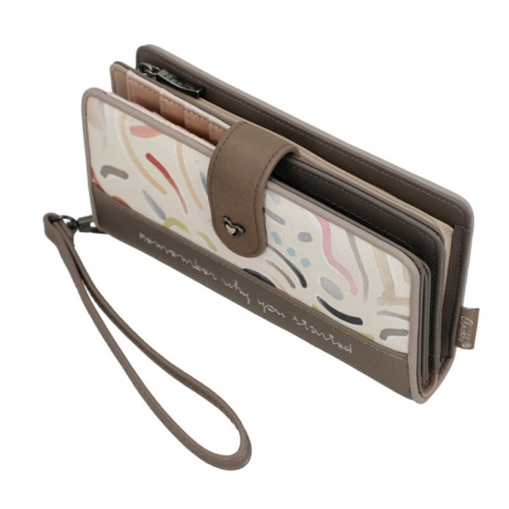 ANEKKE Carteira de Senhora Grande RFID Olympia Bege | Ref. 280.42749-901