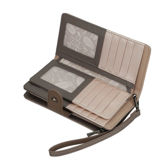 ANEKKE Carteira de Senhora Grande RFID Olympia Bege | Ref. 280.42749-901