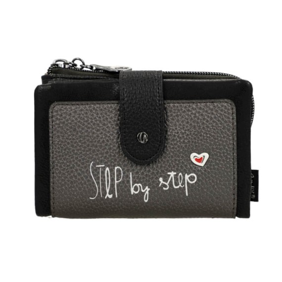 ANEKKE Carteira Média Flexível RFID Eikon Preta | Ref. 280.42759-912