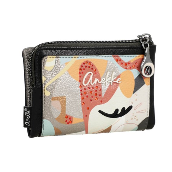 ANEKKE Carteira Média Flexível RFID Eikon Preta | Ref. 280.42759-912