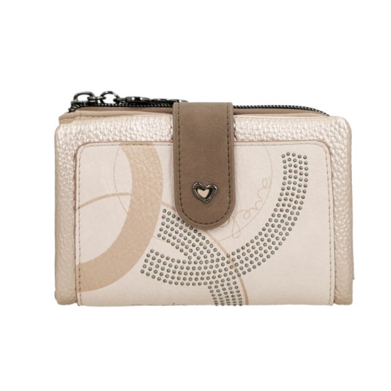 ANEKKE Carteira Média Flexível RFID Olympia Bege | Ref. 280.42749-912