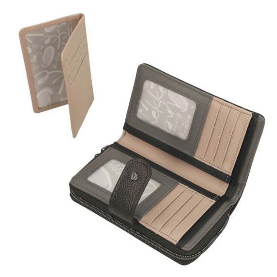ANEKKE Carteira Média RFID Eikon Taupe | Ref. 280.42759-909