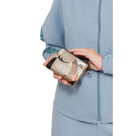 ANEKKE Carteira Pequena Flexível RFID Eikon Taupe | Ref. 280.42759-910