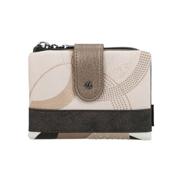 ANEKKE Carteira Pequena Flexível RFID Eikon Taupe | Ref. 280.42759-910