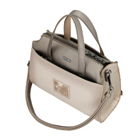 ANEKKE Mala de Alças Curtas c/ Tiracolo Olympia Bege | Ref. 280.42741-424