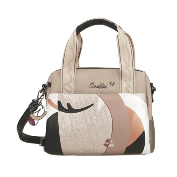 ANEKKE Mala de Alças Curtas Eikon Taupe | Ref. 280.42751-177