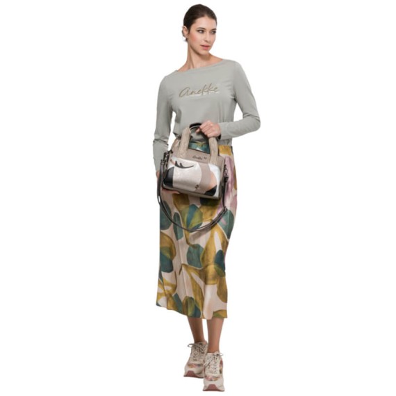 ANEKKE Mala de Alças Curtas Eikon Taupe | Ref. 280.42751-177