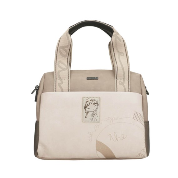 ANEKKE Mala de Alças Curtas Eikon Taupe | Ref. 280.42751-177