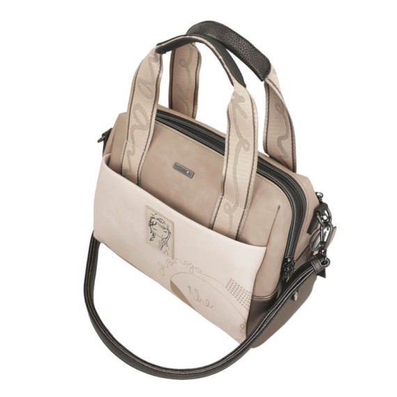 ANEKKE Mala de Alças Curtas Eikon Taupe | Ref. 280.42751-177