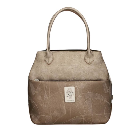 ANEKKE Mala de Mão Grande Alças Curtas Sophia Bege | Ref. 280.42801-420