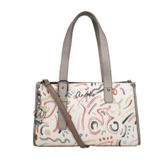 ANEKKE Mala de Ombro Alças Compridas Olympia Bege | Ref. 280.42742-424