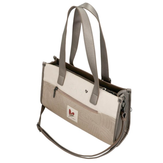 ANEKKE Mala de Ombro Alças Compridas Olympia Bege | Ref. 280.42742-424