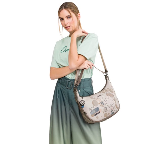 ANEKKE Mala de Ombro Olympia 42742-190 Bege | Ref. 280.42742-190