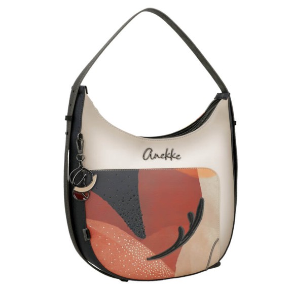 ANEKKE Mala de Ombro Oval Eikon Taupe | Ref. 280.42752-399