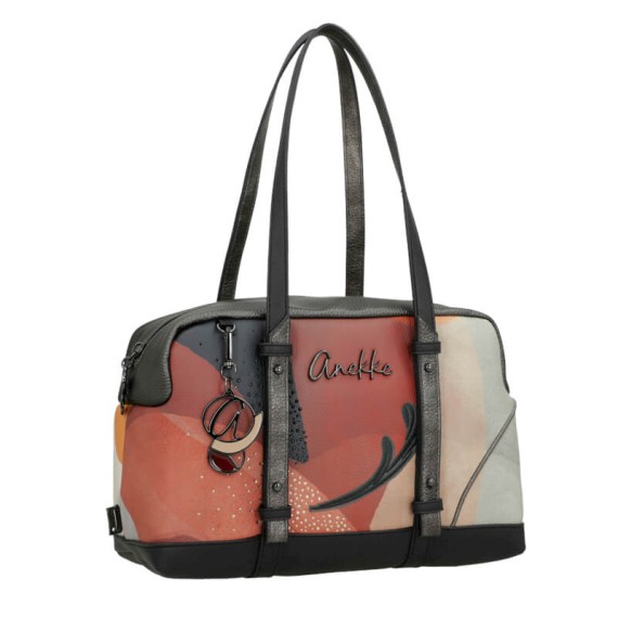 ANEKKE Mala de Ombro Retangular Eikon Taupe | Ref. 280.42752-406