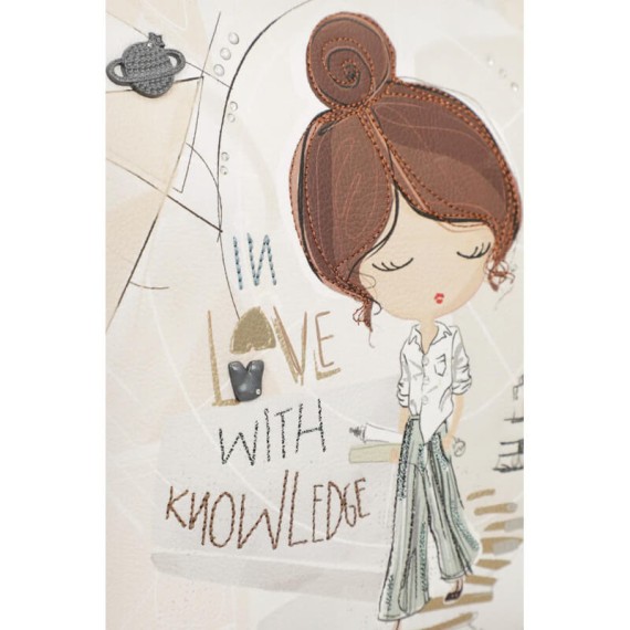 ANEKKE Mala de Senhora Asas Curtas Sophia Bege/Prata | Ref. 280.42801-146