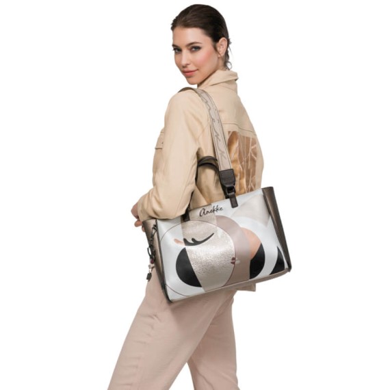 ANEKKE Mala de Senhora Tote Eikon Taupe | Ref. 280.42751-290