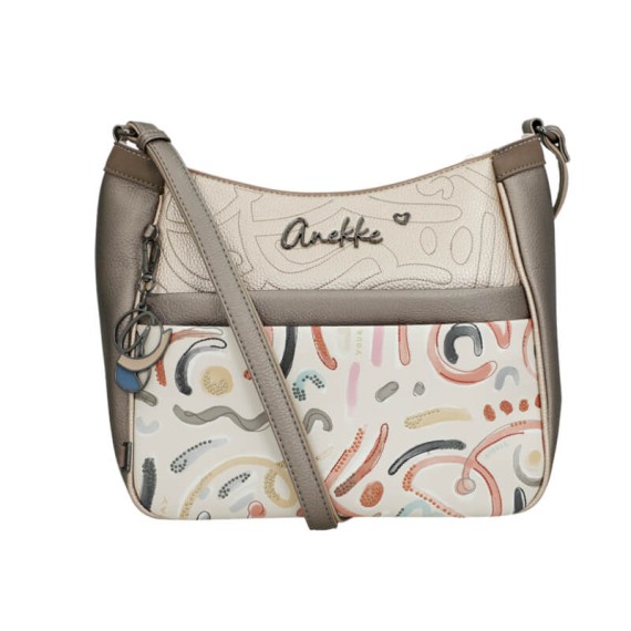 ANEKKE Mala de Tiracolo Grande Olympia Bege | Ref. 280.42743-110