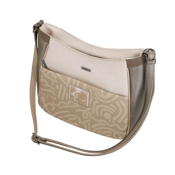 ANEKKE Mala de Tiracolo Grande Olympia Bege | Ref. 280.42743-110