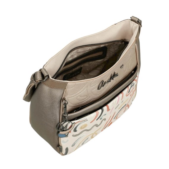 ANEKKE Mala de Tiracolo Grande Olympia Bege | Ref. 280.42743-110