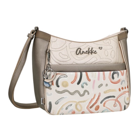 ANEKKE Mala de Tiracolo Grande Olympia Bege | Ref. 280.42743-110