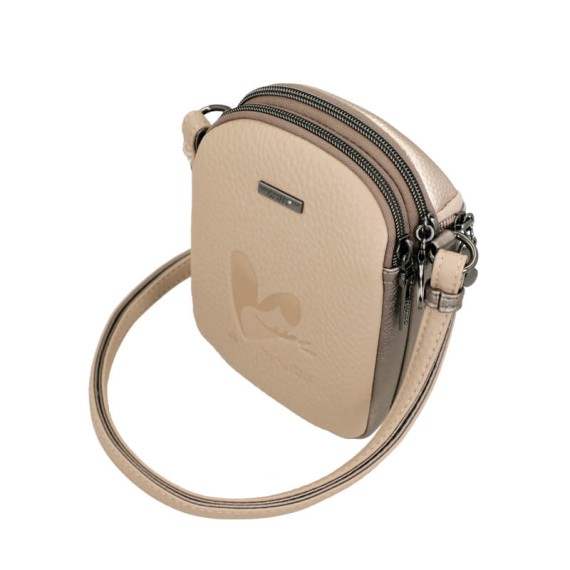 ANEKKE Mini Bolsa de Tiracolo Olympia Bege | Ref. 280.42743-903