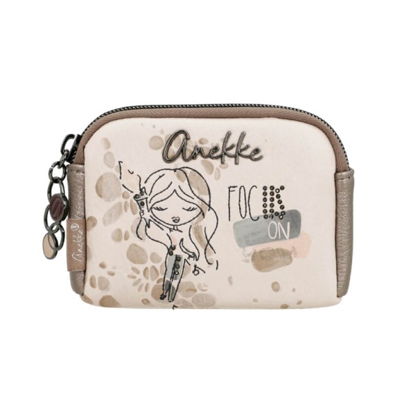 ANEKKE Porta-Moedas Pequeno Olympia Bege | Ref. 280.42749-018
