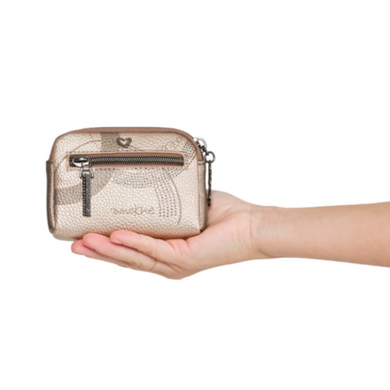 ANEKKE Porta-Moedas Pequeno Olympia Bege | Ref. 280.42749-018
