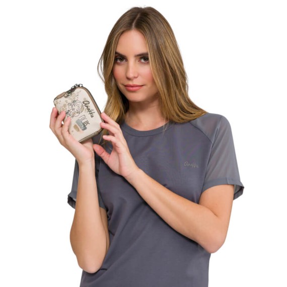 ANEKKE Porta-Moedas Pequeno Olympia Bege | Ref. 280.42749-018