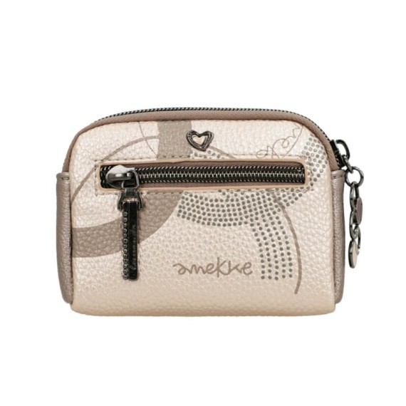 ANEKKE Porta-Moedas Pequeno Olympia Bege | Ref. 280.42749-018