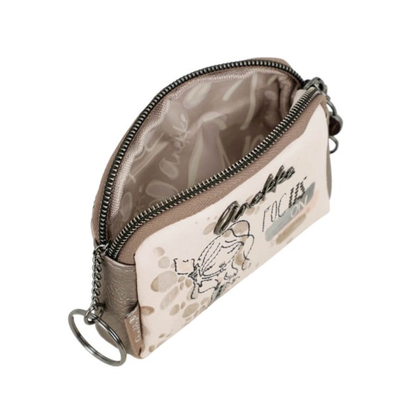 ANEKKE Porta-Moedas Pequeno Olympia Bege | Ref. 280.42749-018
