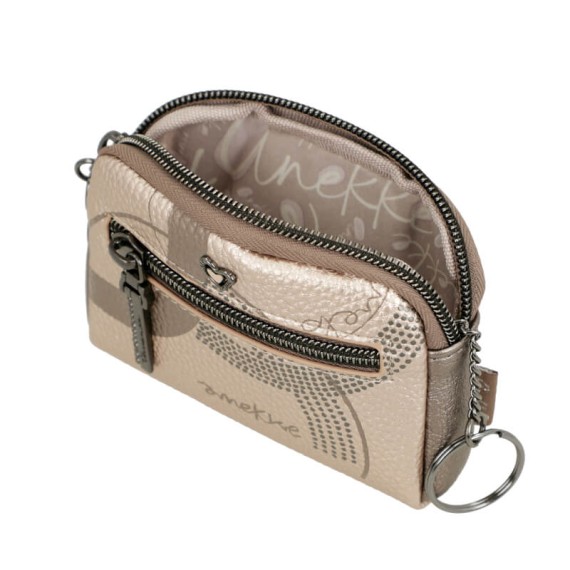 ANEKKE Porta-Moedas Pequeno Olympia Bege | Ref. 280.42749-018