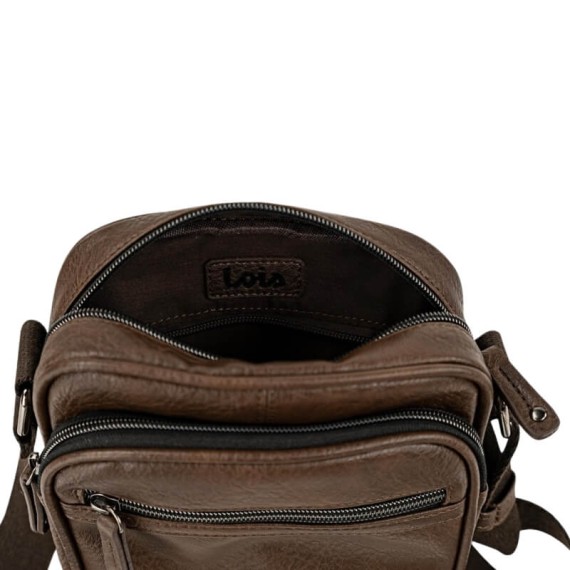 Bolsa de Tiracolo c/ Bolso Frontal LOIS Norwalk Castanha | Ref. 237.32831902