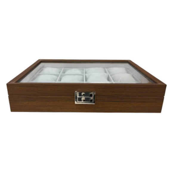 Caixa Protectora p/ 12 Relógios JOSEPH LOUIS Castanho Escuro | Ref. 338.12RCC