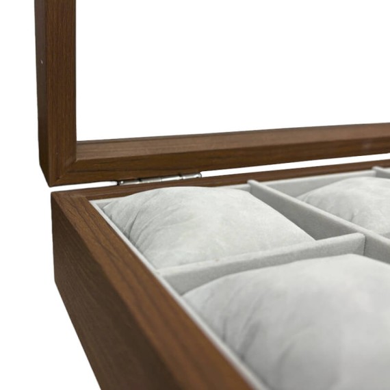 Caixa Protectora p/ 12 Relógios JOSEPH LOUIS Castanho Escuro | Ref. 338.12RCC