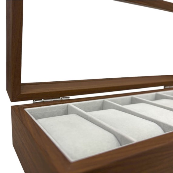 Caixa Protectora p/ 6 Relógios JOSEPH LOUIS Castanho Escuro | Ref. 338.6RCE